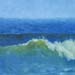 Rolling In Rolling In 8x8 inches oil on panel  by Donna Baldassari