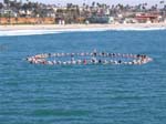 Vietnam Vets paddleout Circle San Diego CA Sept 2007