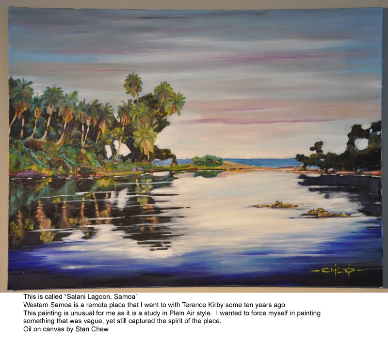 Stan's Art This is called Salani Lagoon, Samoa